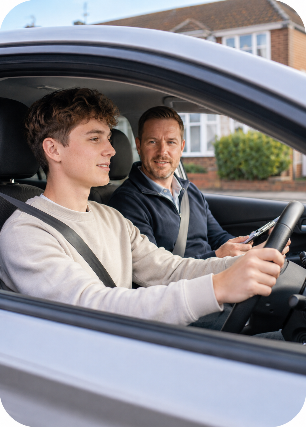 Learner preparing for an intensive driving course in Tamworth