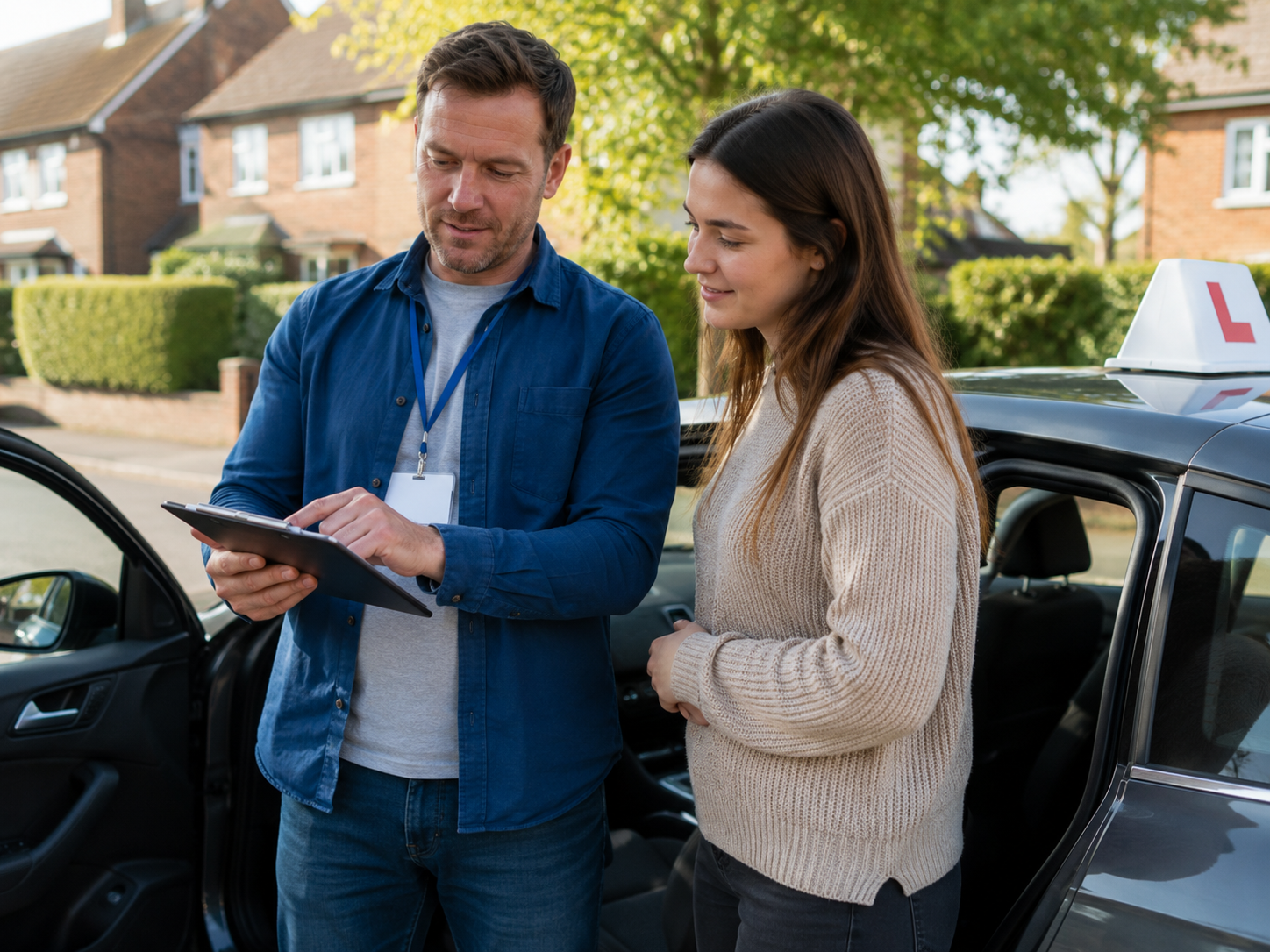 Manual and automatic driving lesson options for nervous learners