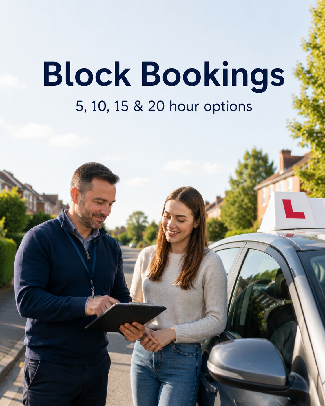 Block booking driving lessons in Tamworth with a local driving instructor