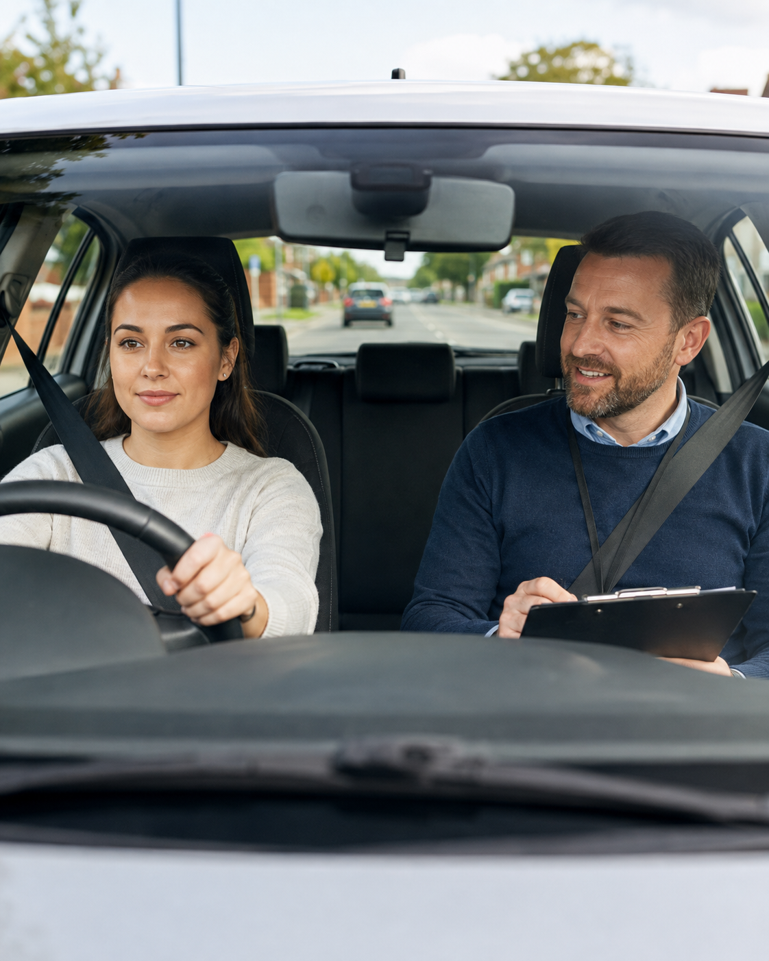 learner following sat-nav or independent-driving directions
